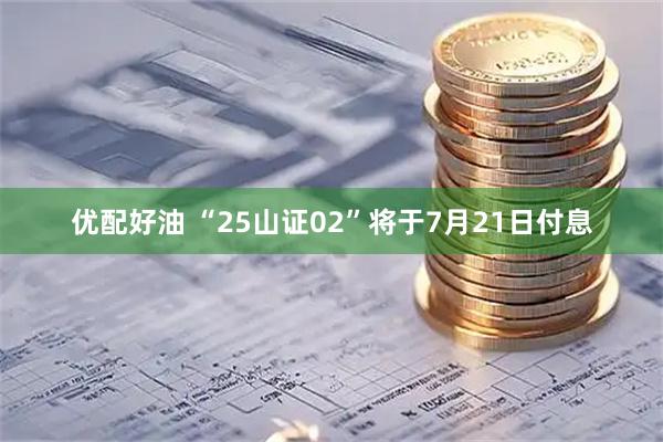 优配好油 “25山证02”将于7月21日付息